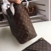 Louis Vuittom Monogram Canvas Neverfull MM Bag beige with black piping