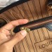 Louis Vuittom Monogram Canvas Neverfull MM Bag beige with black piping