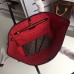 Louis Vuittom Monogram Canvas Neverfull MM Bag red with black piping