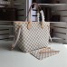 Louis Vuittom damier azur Canvas Neverfull MM Bag beige N41361