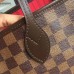 Louis Vuittom damier ebene Canvas Neverfull MM Bag cherry N41358