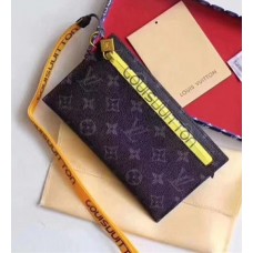 Louis Vuitton Pouch Clutch Small Bag Monogram Canvas Yellow Spring Summer 2018