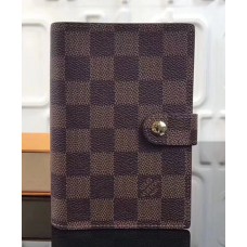 Louis Vuitton Damier Ebene Canvas Small Ring Agenda Cover R20700