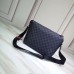 Louis Vuitton Damier Cobalt Canvas Discovery Messenger PM Bag Orange Logo 2019