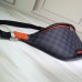 Louis Vuitton Damier Cobalt Canvas Discover Bumbag Bag Orange Logo 2019