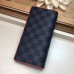 Louis Vuitton Damier Cobalt Canvas Brazza Wallet Orange Logo 2019