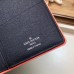 Louis Vuitton Damier Cobalt Canvas Brazza Wallet Orange Logo 2019
