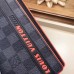 Louis Vuitton Damier Cobalt Canvas Brazza Wallet Orange Logo 2019