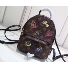 Louis Vuitton Love Lock Monogram Canvas Palm Springs Mini Backpack Bag M44367 2019