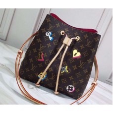 Louis Vuitton Love Lock Monogram Canvas NéoNoé Bucket Bag M44369 2019