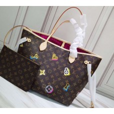 Louis Vuitton Love Lock Monogram Canvas Neverfull MM Tote Bag M44364 2019