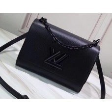 Louis Vuitton EPI Leather Twist MM Bag M53236 All Black 2019