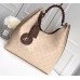 Louis Vuitton Mahina Calf Leather Carmel Hobo Bag M53188 Creme 2019