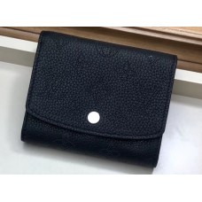 Louis Vuitton Mahina Leather Iris Compact Wallet M62540 Noir 2019