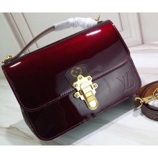 Louis Vuitton Smooth Vernis Patent Leather Cherrywood BB Bag Amarante 2019