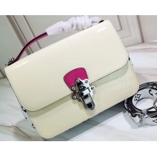 Louis Vuitton Smooth Vernis Patent Leather Cherrywood BB Bag M53632 Beige 2019