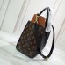 Louis Vuitton Twist Calfskin and Monogram Canvas On My Side Tote Bag M53823 Black 2019