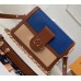 Louis Vuitton Taurillon Leather Dauphine MM Bag M55071 Blue/Beige 2019