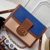 Louis Vuitton Taurillon Leather Dauphine MM Bag M55071 Blue/Beige 2019