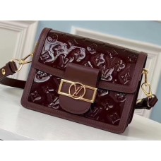 Louis Vuitton Monogram Vernis Patent Leather Mini Dauphine Bag Burgundy 2019