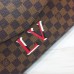 Louis Vuitton Damier Ebene Canvas 3D LV Beaubourg MM Bag N40176 Scarlet 2019