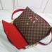 Louis Vuitton Damier Ebene Canvas 3D LV Beaubourg MM Bag N40176 Scarlet 2019