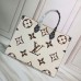 Louis Vuitton Monogram Canvas Leopard Print Onthego Tote Bag M44675 Brown/White 2019