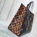 Louis Vuitton Monogram Canvas Leopard Print Onthego Tote Bag M44674 Black/White 2019