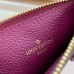 Louis Vuitton Flower Monogram Empreinte Zipped Card Holder M68338 Raisin 2019