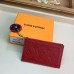 Louis Vuitton Flower Monogram Empreinte Zipped Card Holder M68338 Red 2019