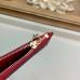 Louis Vuitton Flower Monogram Empreinte Zipped Card Holder M68338 Red 2019