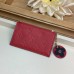 Louis Vuitton Flower Monogram Empreinte Zipped Card Holder M68338 Red 2019