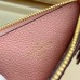 Louis Vuitton Flower Monogram Empreinte Zipped Card Holder M68338 Pink 2019