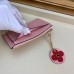 Louis Vuitton Flower Monogram Empreinte Zipped Card Holder M68338 Pink 2019