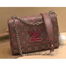 Louis Vuitton Monogram LV Pop Print Twist MM Bag M55480 Pink 2019