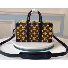 Louis Vuitton Monogram Canvas Rectangle Runway Bag M44483 Yellow Logo 2019