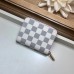 Louis Vuitton Zippy Coin Purse Damier Azur Canvas N60229 Rose Ballerine