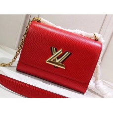 Louis Vuitton Epi Leather Twist MM Bag Red/Gold 2019