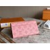 Louis Vuitton Iris Wallet in Mahina Leather M60145 Pink