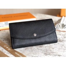 Louis Vuitton Iris Wallet in Mahina Leather M60143 Black