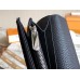Louis Vuitton Iris Wallet in Mahina Leather M60143 Black