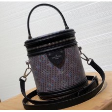 Louis Vuitton Monogram LV Pop Print Cannes Beauty Case Bucket Bag M55457 Black 2019
