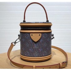 Louis Vuitton Monogram LV Pop Print Cannes Beauty Case Bucket Bag M55457 Blue 2019