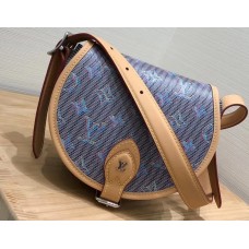 Louis Vuitton Monogram LV Pop Print Tambourin Bag M55460 Blue 2019