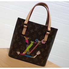 Louis Vuitton Logo Print Monogram Canvas Shoppint Tote Bag 2019