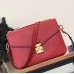 Louis Vuitton Pochette Metis Monogram Empreinte Leather Bag M41488 Red