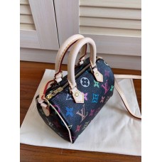 louis vuitton mini HL speedy black multicolor monogram bag M61252