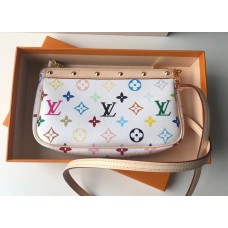 louis vuitton vintage multicolor monogram mini bag M92649 WHITE