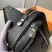 louis vuitton Outdoor Bumbag black in taiga leather M30245