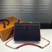 Louis Vuitton Monogram Empreinte Saint Sulpice PM Shoulder Bag M43392 Marine Rouge 2017